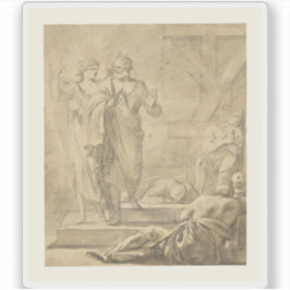 Pegatina Laurent de La Hyre - La liberación de San Pedro