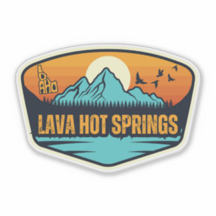 Pegatina Lava Hot Springs, Idaho