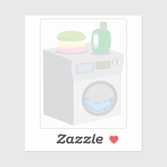 Pegatina Lavadora (Hoja)