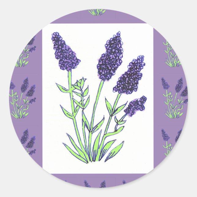 Pegatina Lavender (Anverso)