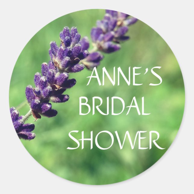 Pegatina Lavender Photo Classic (Anverso)