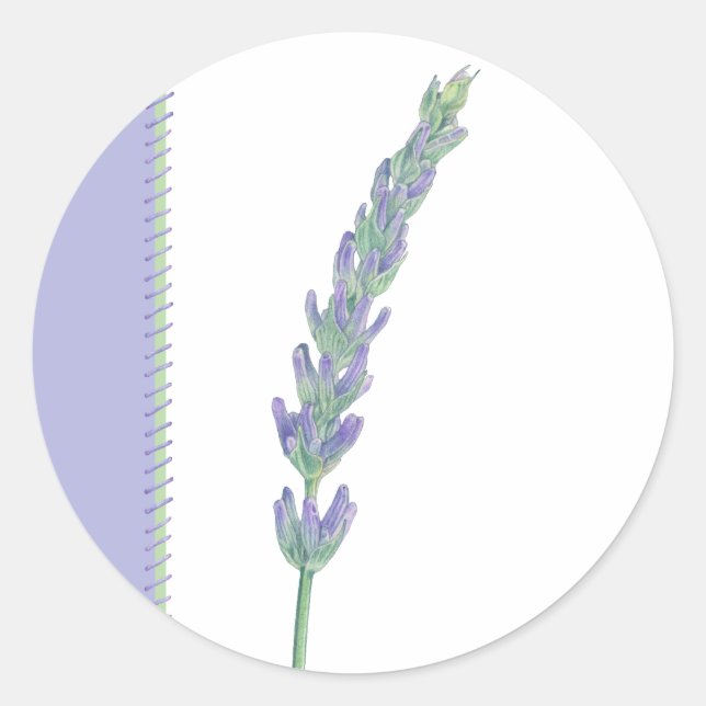 Pegatina Lavender Sprig (Anverso)