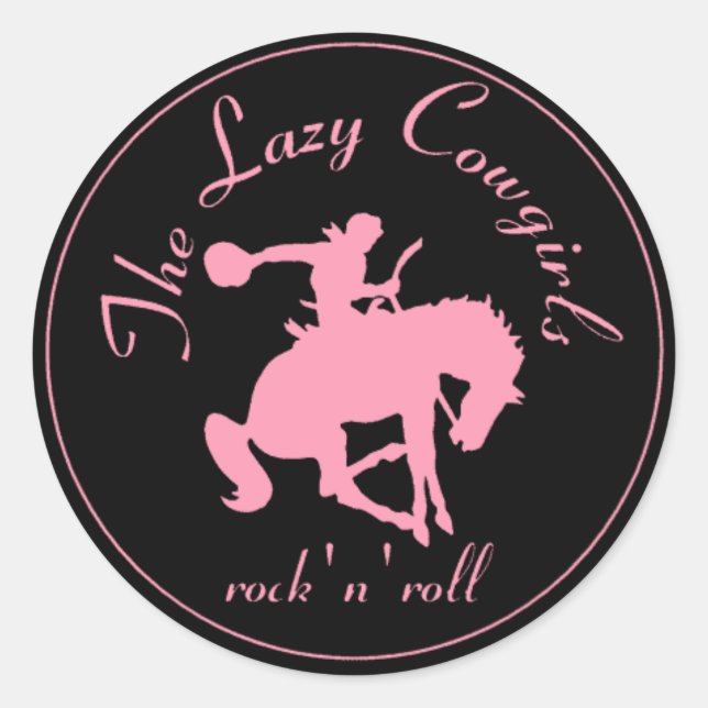 Pegatina Lazy Cowgirls - grande (Anverso)