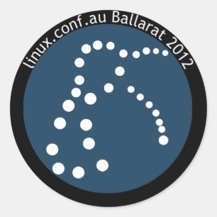 Pegatina LCA2012 con texto