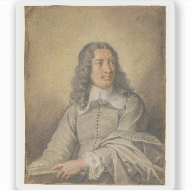 Pegatina Le Brun - Retrato de M. Quatrehomme du Lys (Anverso)