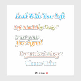 Pegatina Lead With Your Left Sticker Sheet