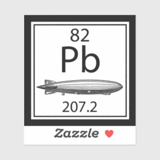 Pegatina Lead Zeppelin Periodic Table Atomic Number Led