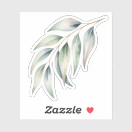 Pegatina Leafy Greens Watercolor Sticker