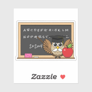 Pegatina Lechuza educativa con Personalizado Apple