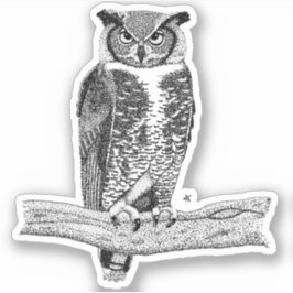 Pegatina Lechuza Horneada