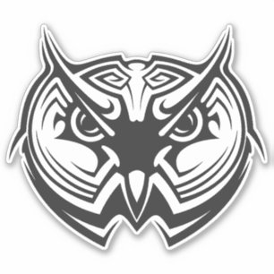 Pegatina Lechuzas de aves tribales para animales