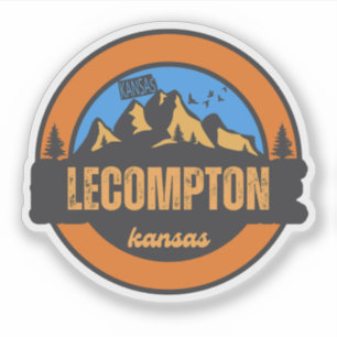 Pegatina Lecompton, Kansas