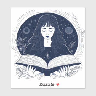 PEGATINA LECTURA DEL LIBRO DE DIBUJO