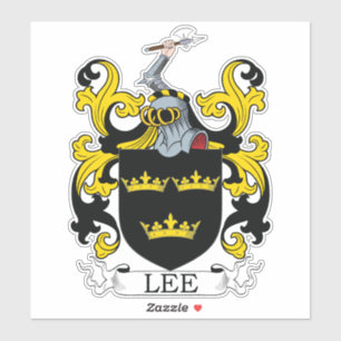 Pegatina Lee Family Crest