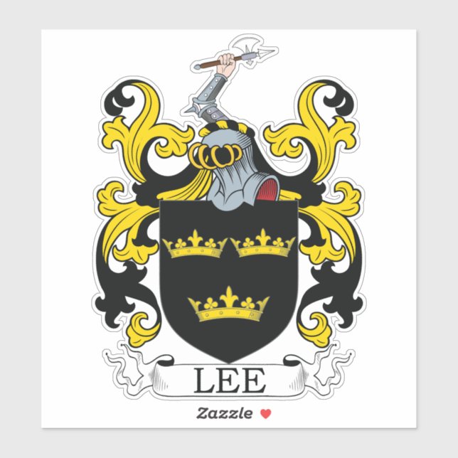 Pegatina Lee Family Crest (Hoja)
