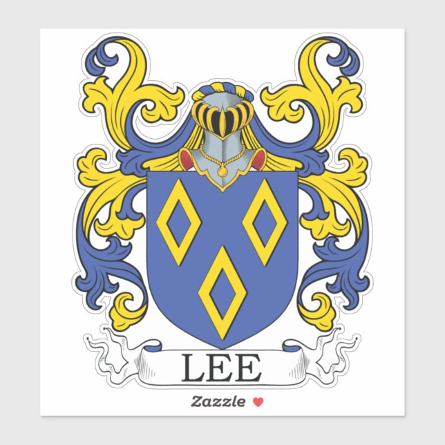 Pegatina Lee Family Crest (Hoja)