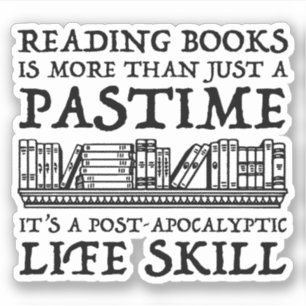 Pegatina Leer libros es más que un simple pasatiempo