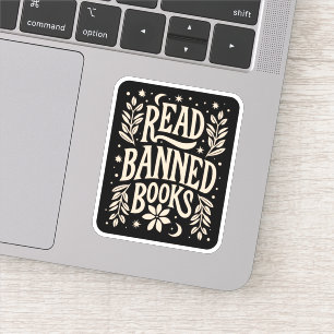 Pegatina Leer libros prohibidos