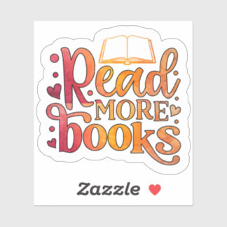 Pegatina Leer Más Libros