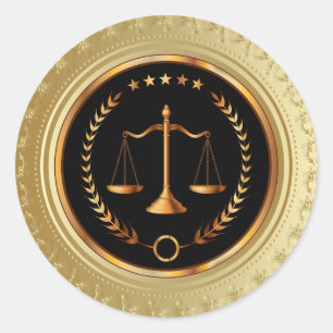 Pegatina legal/fiscal/escalas de justicia - FRS