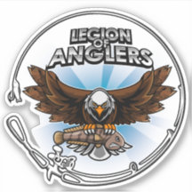 Legión De Anglers Blue Vinyl Decal