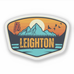 Pegatina Leighton, Alabama