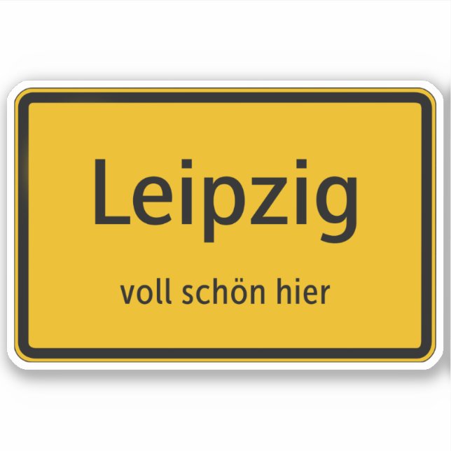 Pegatina Leipzig Aufkleber Sticker Autoaufkleber (Anverso)