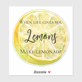 Pegatina Lemon amarillo personalizado