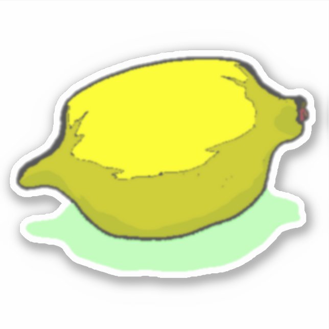 Pegatina Lemon Me Lazy (Anverso)