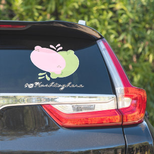 Pegatina Lemon Squeezed Dripping Name Script Car Decal