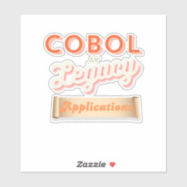 Pegatina Lenguaje de programación Cobol Sticker de legado