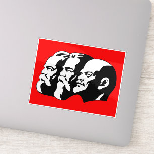 Pegatina Lenin, Marx, Engels, Unión Soviética, Comunismo