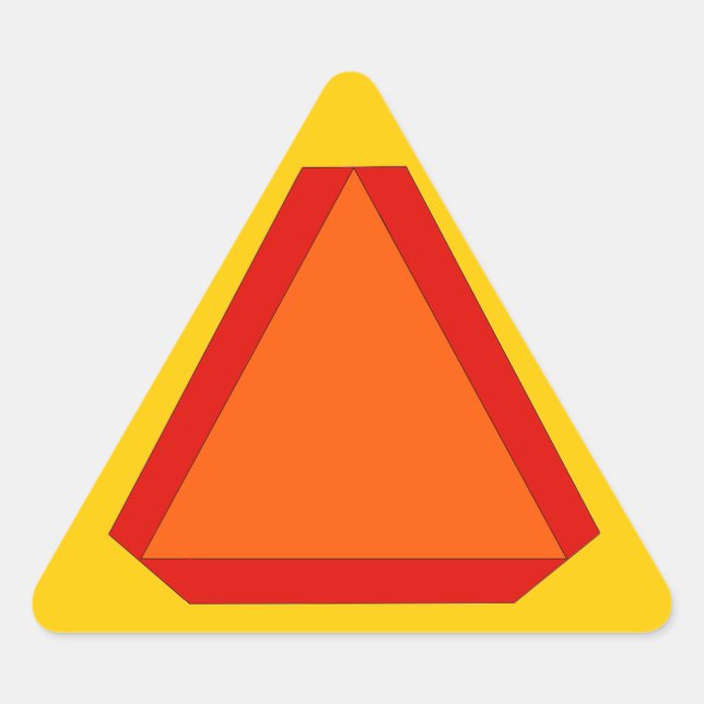 Pegatina Lenta Rótulo De Movimiento Para Estaciona (Anverso)