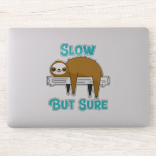 Pegatina Lento pero seguro gracioso Sloth
