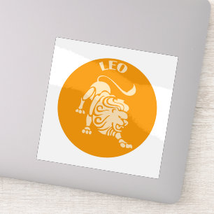 Pegatina Leo, signo zodiacal, horóscopo, astrología