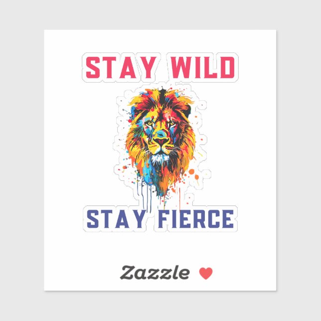 Pegatina León (Hoja)