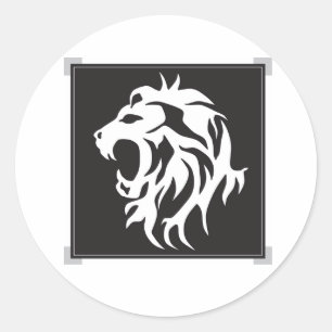 Pegatina León Blanco