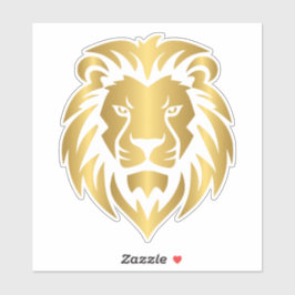 Pegatina León Dorado - León de Judá