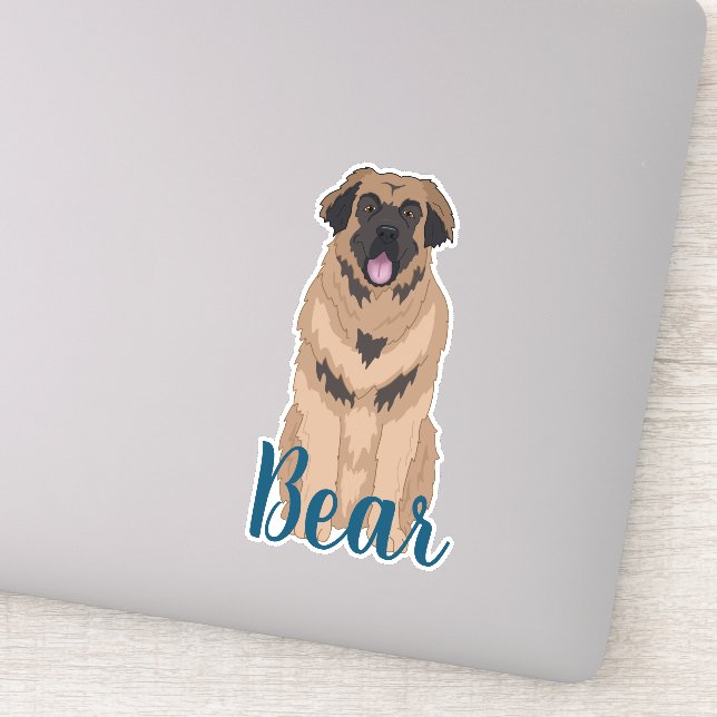 Pegatina Leonberger personalizado (Detalle)