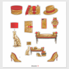 Pegatina Leopard Print Decals High Fashion Women Planner