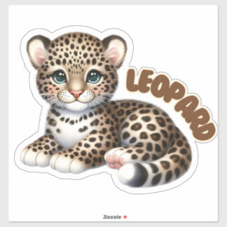 Pegatina Leopardo Adorable - Nursery