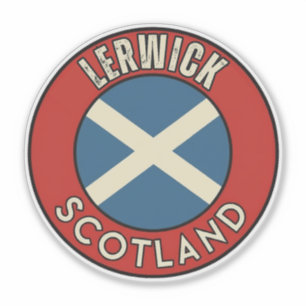 Pegatina Lerwick, Escocia