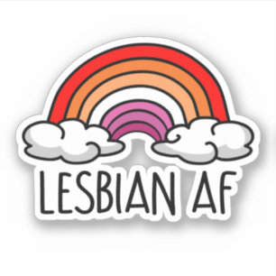 PEGATINA LESBIAN AF