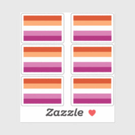 Pegatina Lesbian Pride Flag Sticker Pack