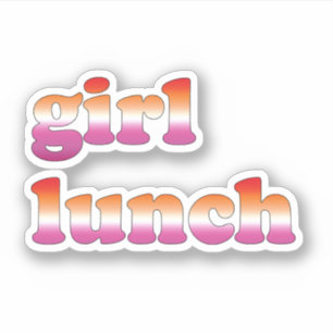 Pegatina Lesbiana Almuerzo Lesbiana