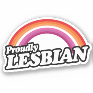 Pegatina Lesbianas y orgullosas