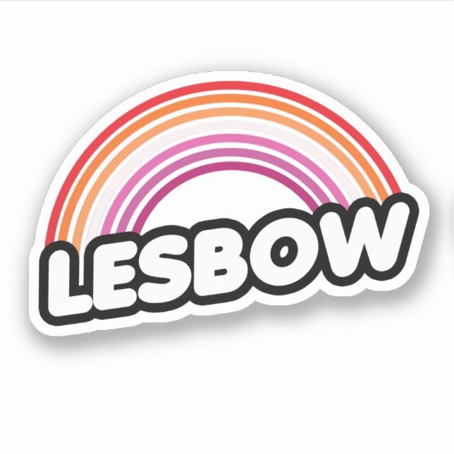 Pegatina Lesbow - Atardecer (Anverso)