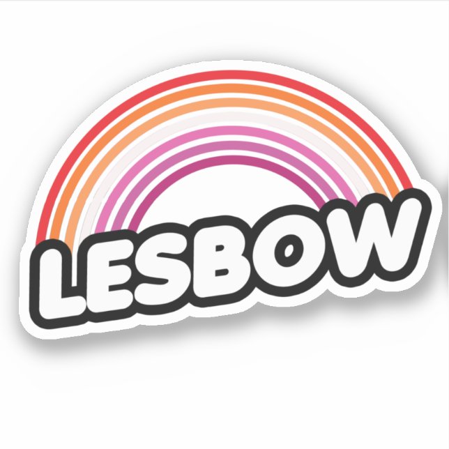 Pegatina Lesbow - Atardecer (Anverso)