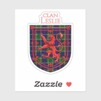 Pegatina Leslie Tartan Scottish Plaid Lion Rampant