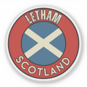 Pegatina Letham, Escocia